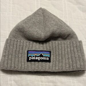 Patagonia Heather Gray Knit Hat